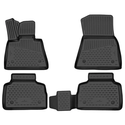 Abbildung von Walser XTR Gummi Fussmatten Auto kompatibel mit BMW X6 (G06, F96) 08/2019 Heute, 100% passgenaue Fußmatten, robuste Universal Fußmatte Auto, Gummimatten