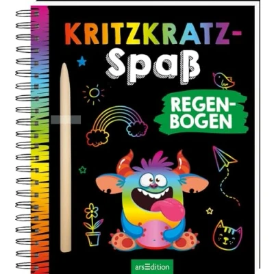 Abbildung von Kritzkratz Spaß Regenbogen: Kreativer Kratzelspaß mit Malideen und Holzstift für Kinder ab 5 Jahren