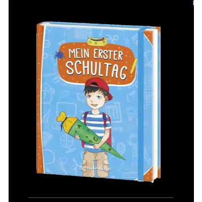 Abbildung von Mein erster Schultag (Für Jungs): Eintragbuch zur Einschulung für Jungs Erinnerungsbuch zum Schulstart Geschenke die Schultüte