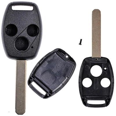 Abbildung von mt key Auto Funk Schlüssel Gehäuse 1x 3 Tasten + Rohling HON66 für Honda Accord Civic Jazz FR V CR