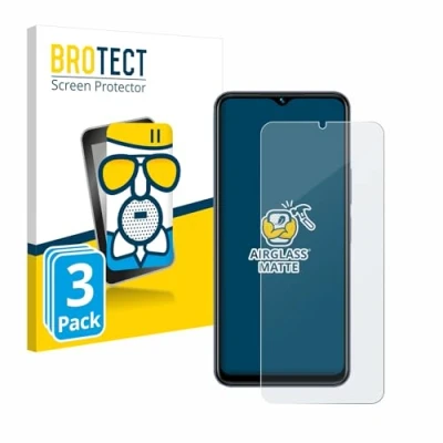 Abbildung von BROTECT Entspiegelungs Schutzglas für Vivo Y22s (3 Stück) Schutz Folie Panzerfolie Glas Matt [Extrem Kratzfest 9H, Anti Reflex, Fingerprint]