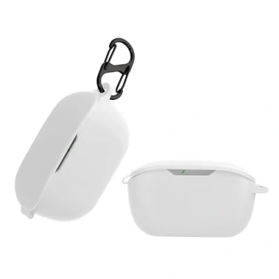 Abbildung von kwmobile Hülle kompatibel mit JBL Wave Buds Kopfhörer Case TPU Silikon Cover Schutzhülle in Weiß