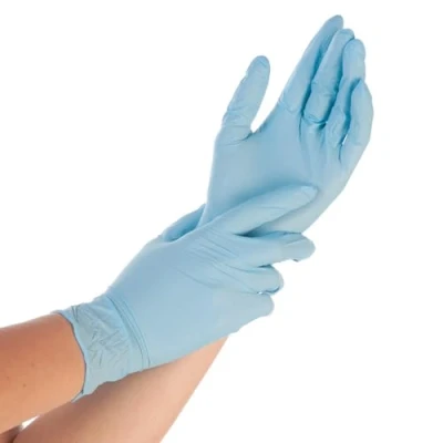 Abbildung von 10 x HygoStar Nitril Handschuh Control gepudert XL 24cm blau VE=100 St