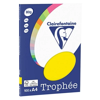 Abbildung von 10 x Clairefontaine Kopierpapier Pollen A4 80g/qm VE=100 Blatt neon ge