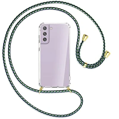 Abbildung von mtb more energy® Handykette kompatibel mit Samsung Galaxy S21 FE (SM G990, 6.4&#039;&#039;) Maritim/Gold Smartphone Hülle zum Umhängen Anti Shock Full TPU Case