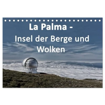 Abbildung von La Palma Insel der Berge und Wolken (Tischkalender 2025 DIN A5 quer), CALVENDO Monatskalender: Palma, Kanarische Inseln, Monatskalender