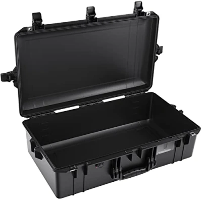 Abbildung von PELI 1605 Air Leichter Transportkoffer für Kamera Equipment, Wasser und Staubdicht, 50L Volumen, Ohne Schaumstoffeinlage, Farbe: Schwarz
