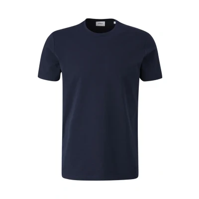 Abbildung von s.Oliver Black Label Tshirt basic, Herren, Größe: Small, Navy