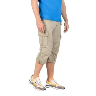 Abbildung von Timezone MIT GÜRTEL UND Mehrfachtasche Shorts, Herren, Größe: W36, Beige