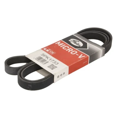 Abbildung von GATES 5PK1733 Keilrippenriemen 1733 5 Polyester, EPDM (Ethylen Propylen Dien Kautschuk) HYUNDAI: Getz, Matrix, KIA: Cerato Limousine