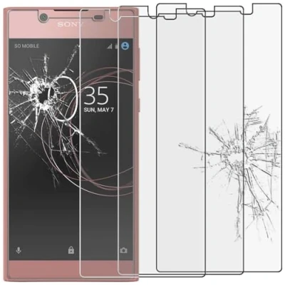 Abbildung von ebestStar kompatibel mit Sony Xperia L1 Panzer Schutz Glas (x3 Stück) Dual Schutzfolie, 9H gehärte Schutzglas, HD Displayschutz, Ultrabeständig