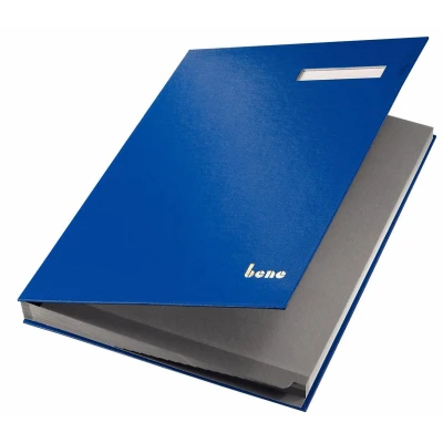 Abbildung von bene Unterschriftenmappe für DIN A4 blau