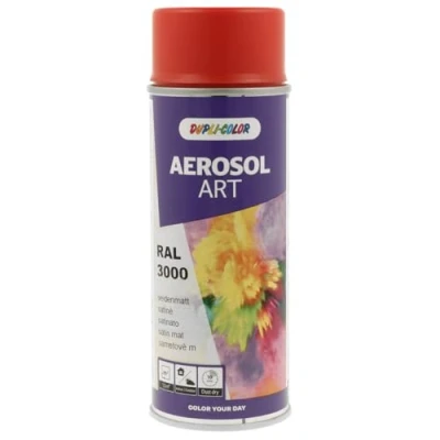 Abbildung von Dupli Color 666452 AEROSOL ART RAL 3000 feuerrot seidenmatt 400 ml