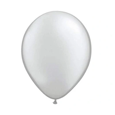 Abbildung von Silberballons Metallic 30 cm 10 Stück