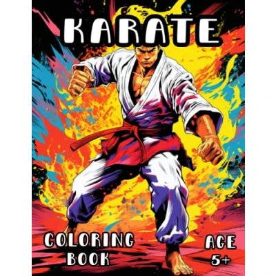 Abbildung von Karate Coloring Book: Martial Arts Book for Kids and Adults 5+