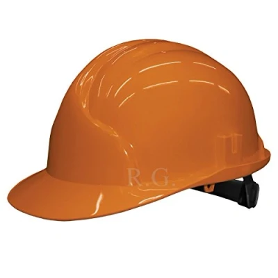 Abbildung von Bauarbeiterhelm Schutzhelm Bauhelm Schutzhelme Helm EN 397 53 61 cm 6 Farben (Orange)