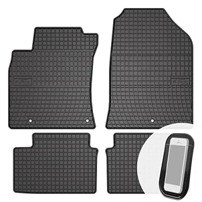 Abbildung von moto MOLTICO Gummimatten Auto Fußmatten Gummi Automatten Passgenau 4 teilig Set passend für Hyundai i30 III ab 2017