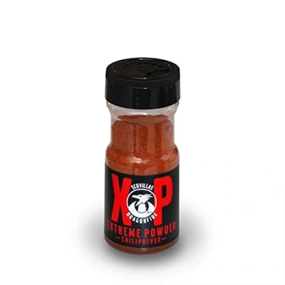 Abbildung von Scovillas Dragonfire Chilipulver XP im Shaker, 40g