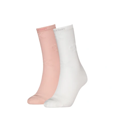 Abbildung von Calvin Klein Jeans Socken &quot;CKJ WOMEN SOCK 2P AO TERRY LOGO ECOMM&quot;, (2 Paar), mit dezenter Allover Stickerei