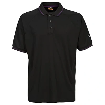 Abbildung von Trespass Bonington, Black, XS, Mückenabweisendes Schnelltrocknendes T Shirt mit UV Schutz für Herren, X Small, Schwarz
