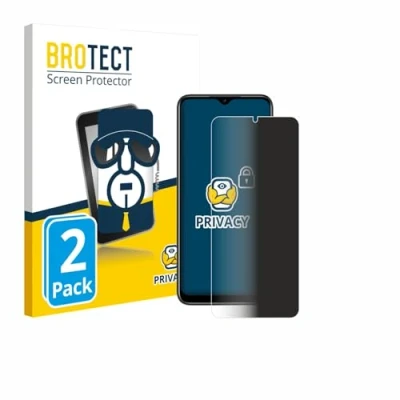 Abbildung von BROTECT (2 Stück Anti Spy Blickschutzfolie für Doogee N50S Privacy Screen Protector [Displayschutz Folie, Sichtschutz, Blaulichtfilter]
