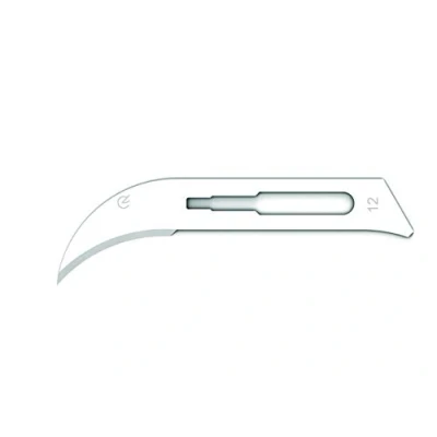 Abbildung von Gima Sterile Klingen aus Kohlenstoffstahl mit abgerundeter Sicherheitsspitze, zum Einmalgebrauch, Nr. 11, 100 einzeln verpackte