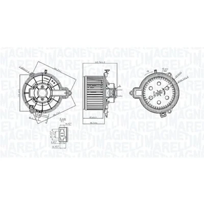 Abbildung von MAGNETI MARELLI 069412733010 Innenraumgebläse IVECO: DAILY 4 Kasten/Kombi
