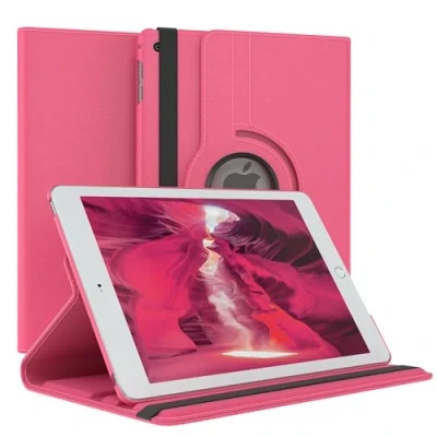 Abbildung von EAZY Case Tablet Hülle für iPad Mini 4 Schutzhülle 7.9 Zoll Smart Cover Rotationcase zum Aufstellen Klapphülle 360 drehbar mit Standfunktion Tasche Kunstleder Pink