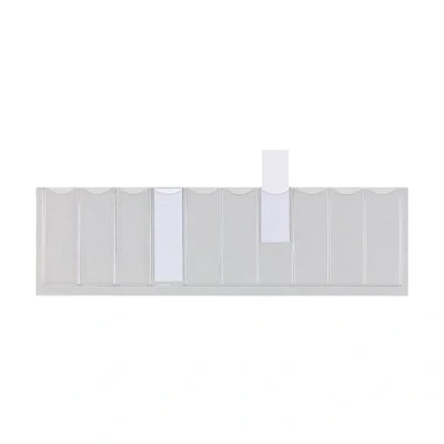 Abbildung von Elba Pendel Einsteckschild, selbstklebend, aus PVC 0,2 mm, farblos, 50 Stück