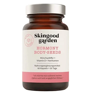 Abbildung von Skingood Garden Hormony mit Mönchspfeffer, Vitamin B6 60 Kapseln