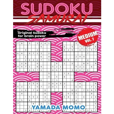 Abbildung von Sudoku Samurai Medium: Original For Brain Power Vol. 7: Include 500 Puzzles Medium Level (Medium Power, Band 7)