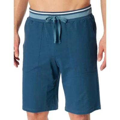 Abbildung von Schiesser Bermuda MIX Relax Nachtwäsche Hose, Herren, Größe: 48, Nachtblau