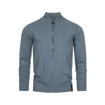 Abbildung von Indicode Jeans LAU Sweatjacke, Herren, Größe: Small, China blue mix