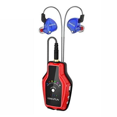 Abbildung von KIMAFUN EIN Empfänger. Es Muss Mit Dem Sender Funktionieren 2.4G Drahtlose In Ear Monitore System für Bühnenauftritte, Bandprobe, Gitarren Bass Verstärker, Kameraaufzeichnung, Live Übertragung