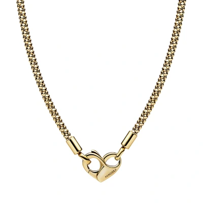 Abbildung von Pandora Studded Halskette, Damen, Größe: 45, Gold plated