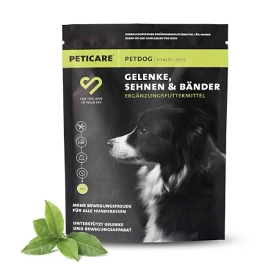 Abbildung von Peticare Gelenkpulver für Hunde, Mit MSM, Kollagen, stärkt Knochen, Gelenke 250 g