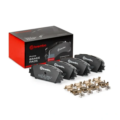 Abbildung von BREMBO P 83 141 Bremsbelagsatz mit akustischer Verschleißwarnung Zubehör TOYOTA: Yaris II Schrägheck, III iQ