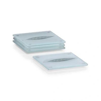 Abbildung von Zeller Present Glasuntersetzer 4 teilig Glas, Set, tlg., Getränkeuntersetzer