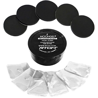Abbildung von RTOM Moongel CLEAR 6 Stk Schlagzeug Dämpfer + keepdrum Damper Pads