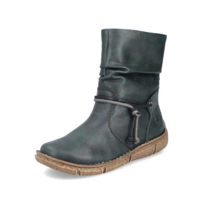 Abbildung von Rieker Damen Klassische Stiefeletten Z3774, Frauen Stiefeletten,halbstiefel,Kurzstiefel,uebergangsschuhe,uebergangsstiefel,grün (54),42 EU / 8 UK
