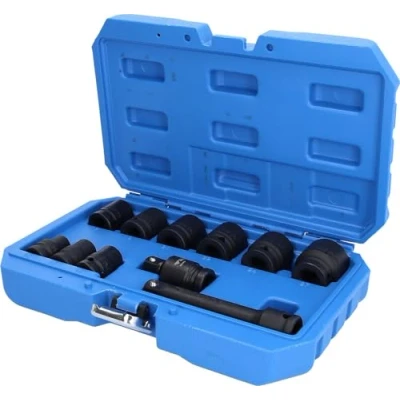 Abbildung von BRILLIANT TOOLS BT022645 1/2&quot; Kraft Stecknuss Satz, sechskant, 11 TLG. [Powered by KS Tools]