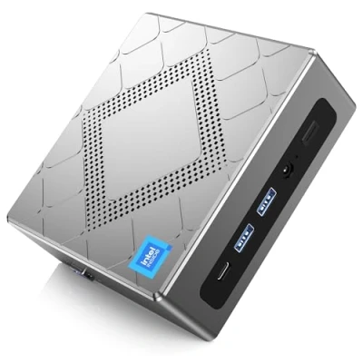 Abbildung von NiPoGi CK10 Mini PC Ιntel Core i5 12450H(8C/12T, bis zu 4,40 GHz), 16GB DDR4 512GB M.2 NVMe SSD Desktop Computer, WiFi 6, BT 5.2, 2X HDMI+VGA, 4K UHD Triple Display für Büro/Zuhause/HTPC.