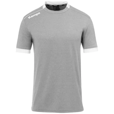 Abbildung von Kempa Player Tshirt print, Größe: Large, Dark grau melange weiß