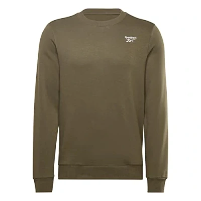 Abbildung von Reebok Herren Identity Fleece Crew Sweatshirt, Armee grün, S