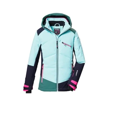 Abbildung von killtec Mädchen Skijacke/Funktionsjacke wasserdicht mit Kapuze und Schneefang KSW 403 GRLS SKI JCKT, mint, 128, 42071 000