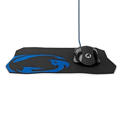 Abbildung von NEDIS Gaming Mouse &amp; Pad Set Verdrahtet DPI: 1200 / 2400 4800 7200 DPI Einstellbar Anzahl Knöpfe: 6 Programmierbare Tasten Rechtshändig 1.50 m Ohne Beleuchtung, Schwarz