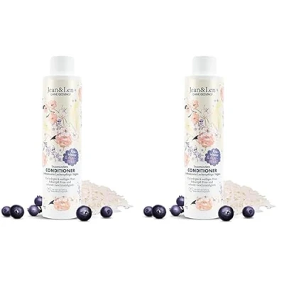 Abbildung von Jean &amp; Len Traumlocken Conditioner Reiswasser Açaibeere, für lockiges welliges Haar, bekämpft Frizz und schenkt Geschmeidigkeit, Haarconditioner, ohne Parabene Silikone, vegan, 300 ml