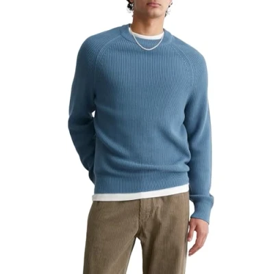 Abbildung von Marc O&#039;Polo Denim Longsleeve Raglan Strickpullover, Herren, Größe: XXL, Provincial blue