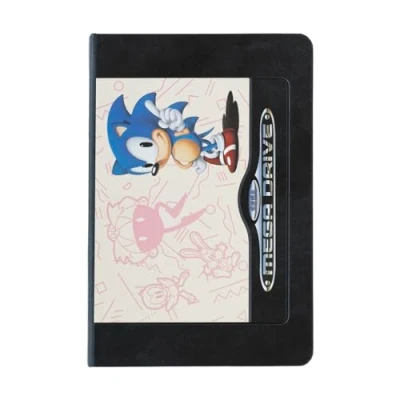 Abbildung von Grupo Erik Premium Notizbuch A5 Kariert Sonic Notizblock Tagebuch für Erwachsene und Kinder mit Geschenkbox