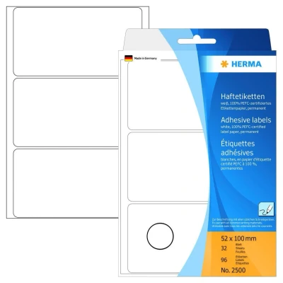 Abbildung von HERMA Etiketten 100,0 x 52,0 mm